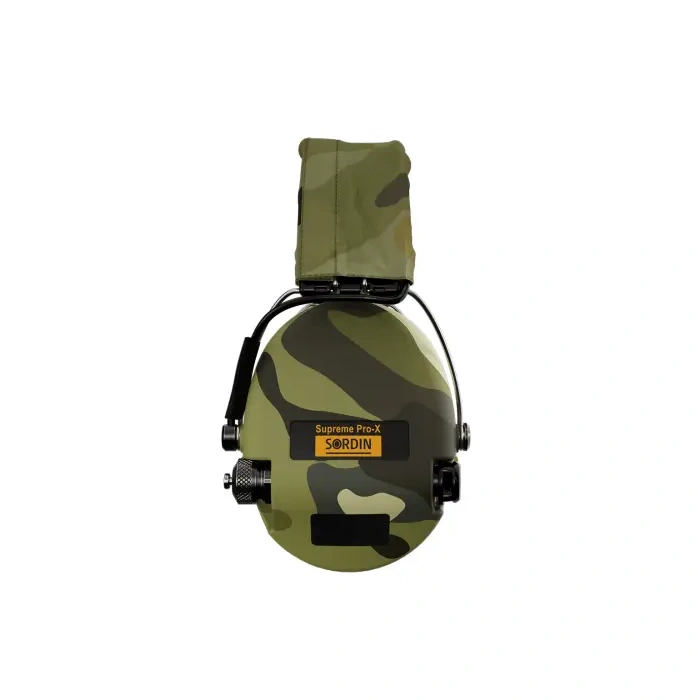 Słuchawki Aktywne Sordin Supreme PRO X LED z opaską Camo, miseczkami Multicam, wkładki żel. - SOR75302-X-08-S